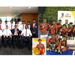 With unbeaten double triumph : Seylan hockey team makes history