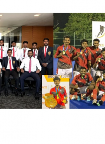 With unbeaten double triumph : Seylan hockey team makes history