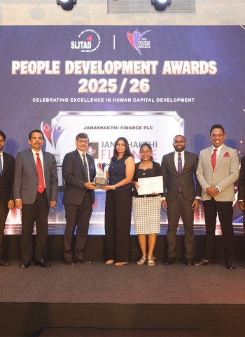 Janashakthi Finance wins Silver at SLITAD People Development Awards 2025/26