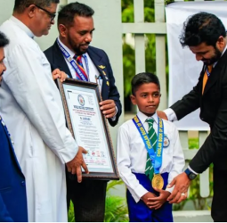 In 50m Breaststroke: Young Benedictine swimmer sets Cholan World Record