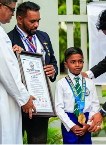 In 50m Breaststroke: Young Benedictine swimmer sets Cholan World Record
