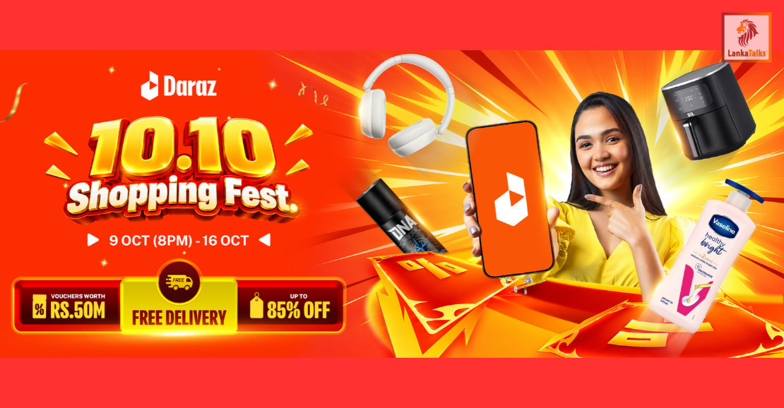 Daraz Sri Lanka Launches 10.10 Shopping Fest with Brand Offers, Vouchers and Payment Partner Savings