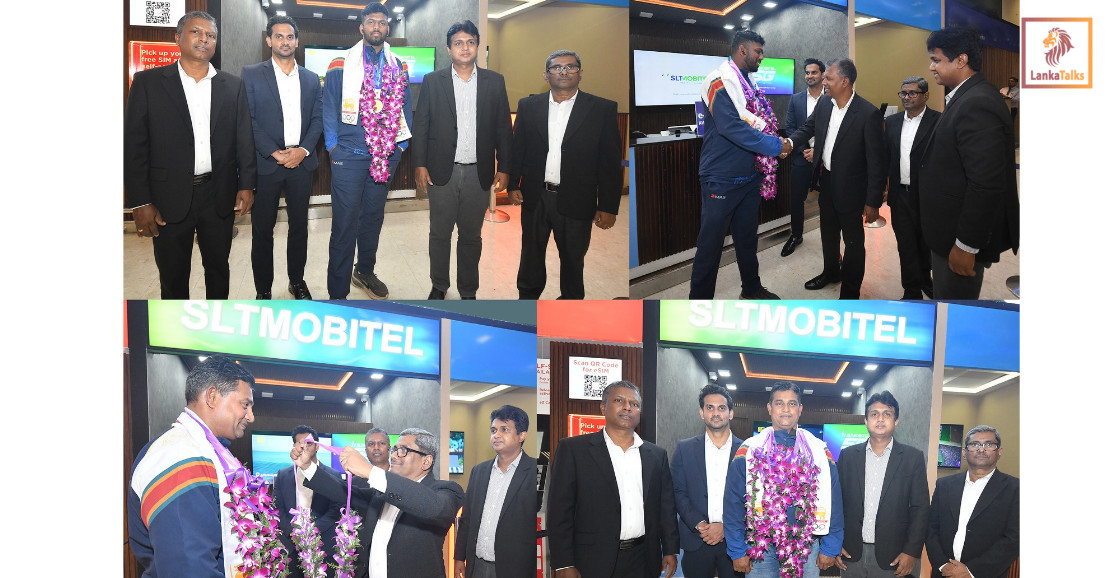 SLT-MOBITEL congratulates Brand Ambassador Rumesh Tharanga on historic Asian Games Gold