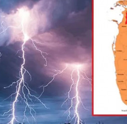 Amber advisory issued for severe lightning