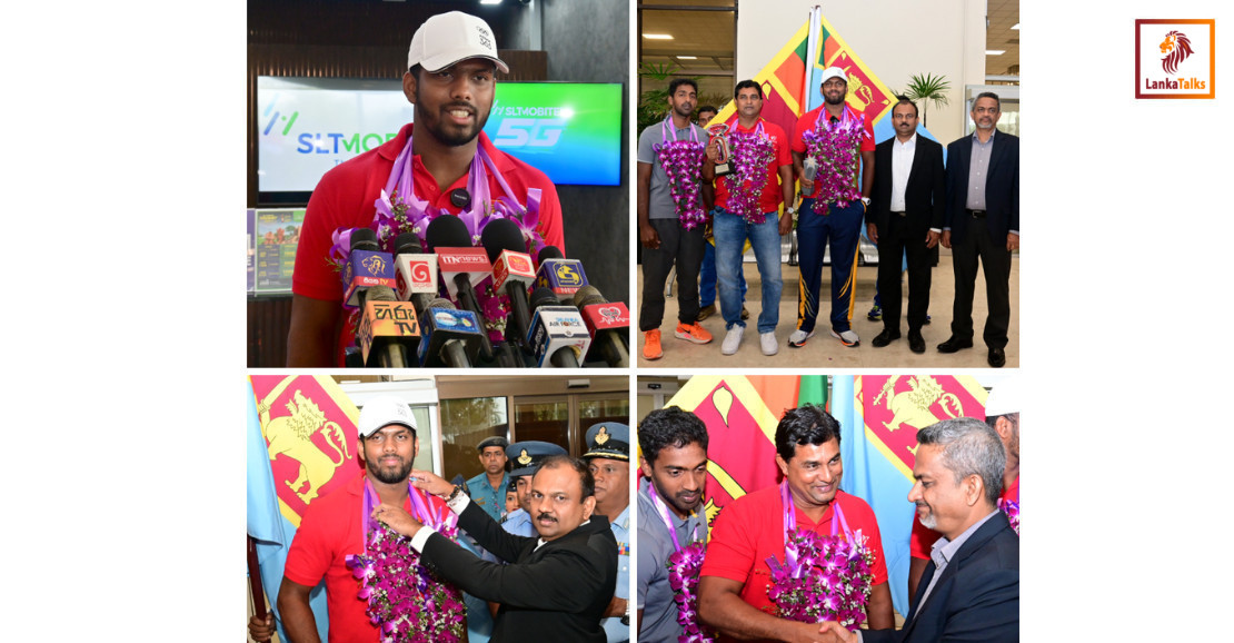 SLT-MOBITEL welcomes home Sri Lanka’s Diamond League & Ultimate Championship hero Rumesh Tharanga