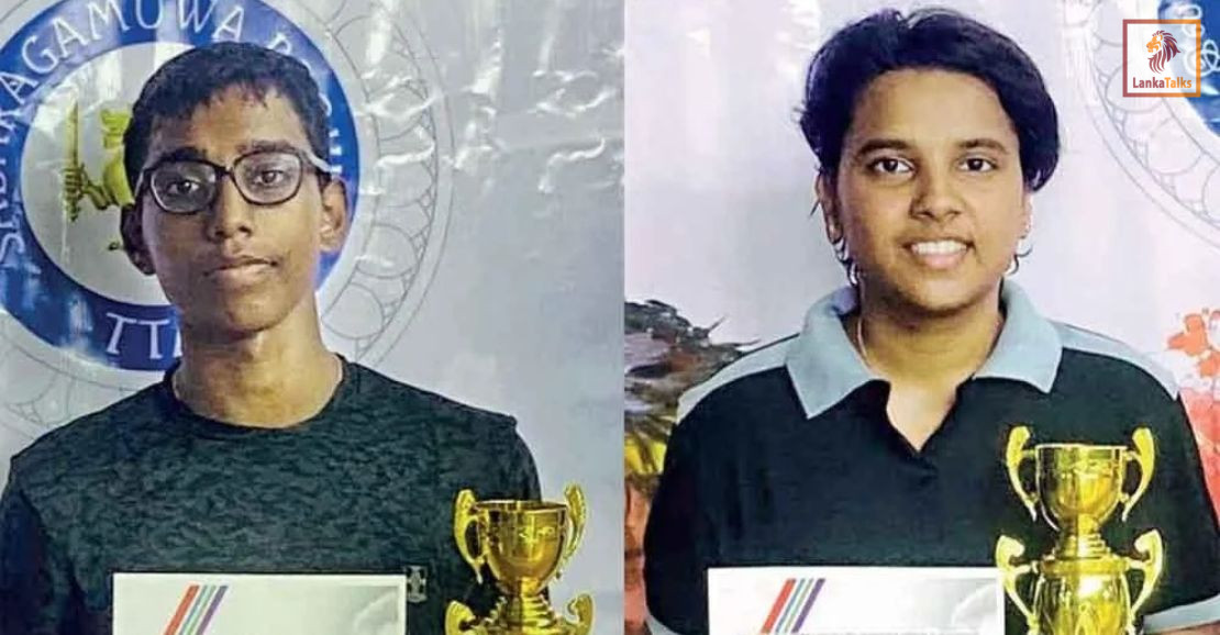 Thomian boy and campus girl bag top table tennis titles