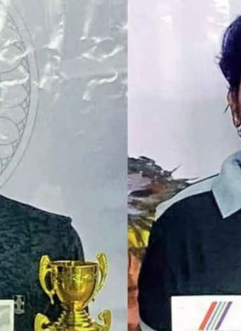 Thomian boy and campus girl bag top table tennis titles