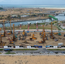 Home Lands Completes 60% Piling Work of ‘Central Park Boulevard Port City Colombo’ in Record Time